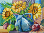 Cubist Cubism Sunflowers