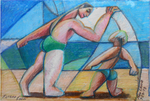 Cubist Cubism Father and Son