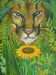 Cougar Henri Rousseau sunflower